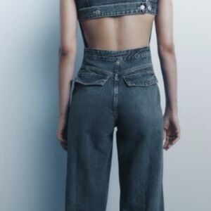 Women's High-Waisted Gray Jeans